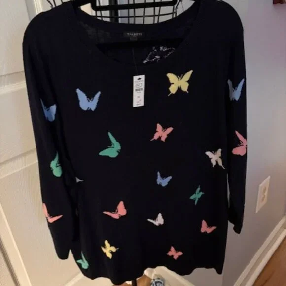 Talbots Butterfly Pullover Size 2X NWT - Picture 2 of 2